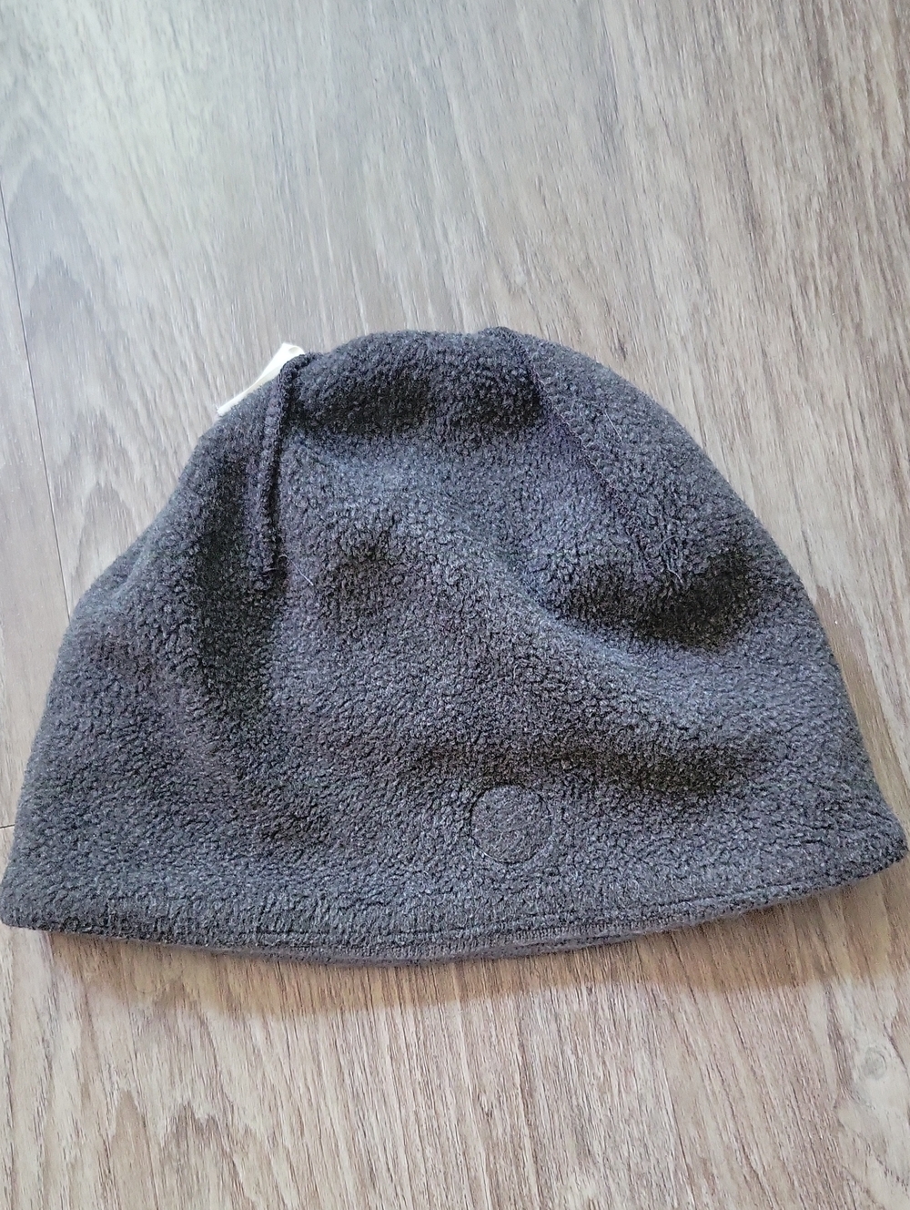 Canada Goose Standard Toque Winter Beanie Hat Light Gray Patch Logo Merino Wool - Picture 6 of 10